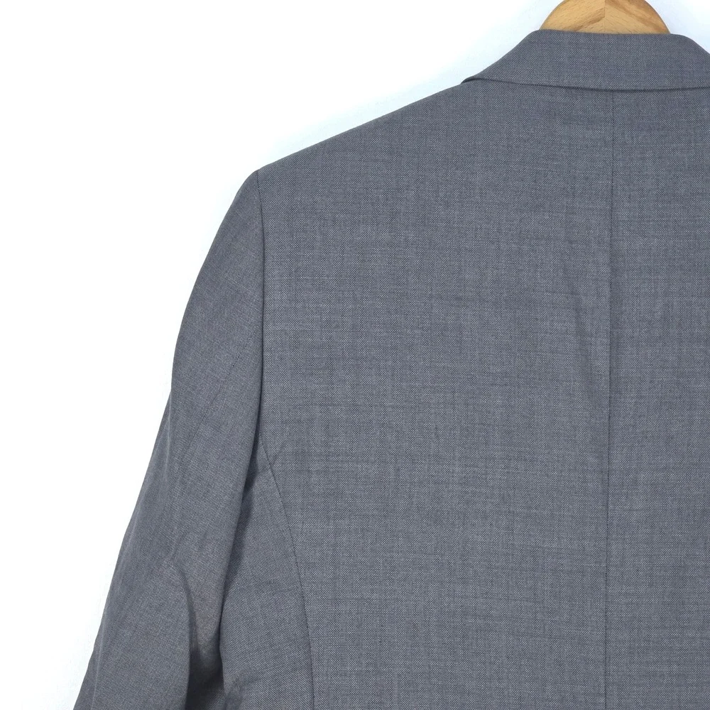 Stafford Mens 42R 100%‎ Wool Gray Crosshatch Sport Coat Blazer Jacket Corpcore
